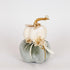 Dovleac decorativ catifelat verde 22cm
