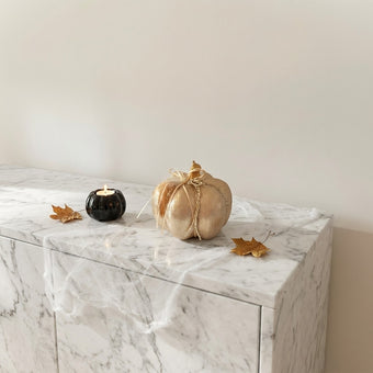 Dovleac decorativ auriu 15cm
