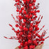 Pom decorativ de Crăciun în ghiveci, cu bobițe roșii, 63cm