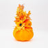 Aranjament decorativ cu dovleac catifelat portocaliu 21cm