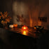 Dovleac decorativ portocaliu cu LED 8cm