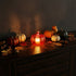 Dovleac decorativ roșu cu LED 8cm