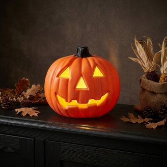 Dovleac de Halloween felinar cu LED 20cm