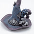 Figurină de Halloween pălărie de vrăjitoare cu pene 18cm