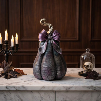 Dovleac decorativ de Halloween mov 26cm