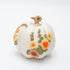 Dovleac decorativ alb cu flori 10cm
