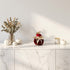 Dovleac decorativ catifelat roșu 13cm