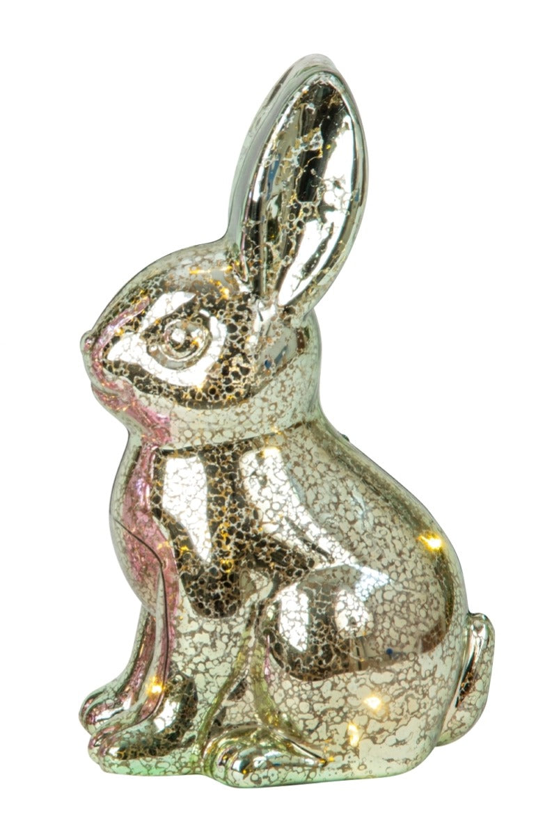 Iepuraș de Paște verde cu lumini LED