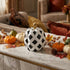 Dovleac decorativ alb-negru 24cm