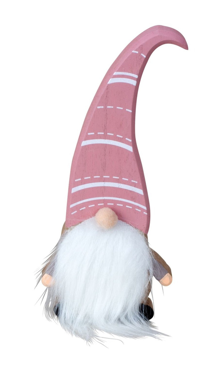 Figurină gnom roz