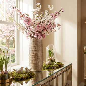 Vază ceramică aurie 33cm