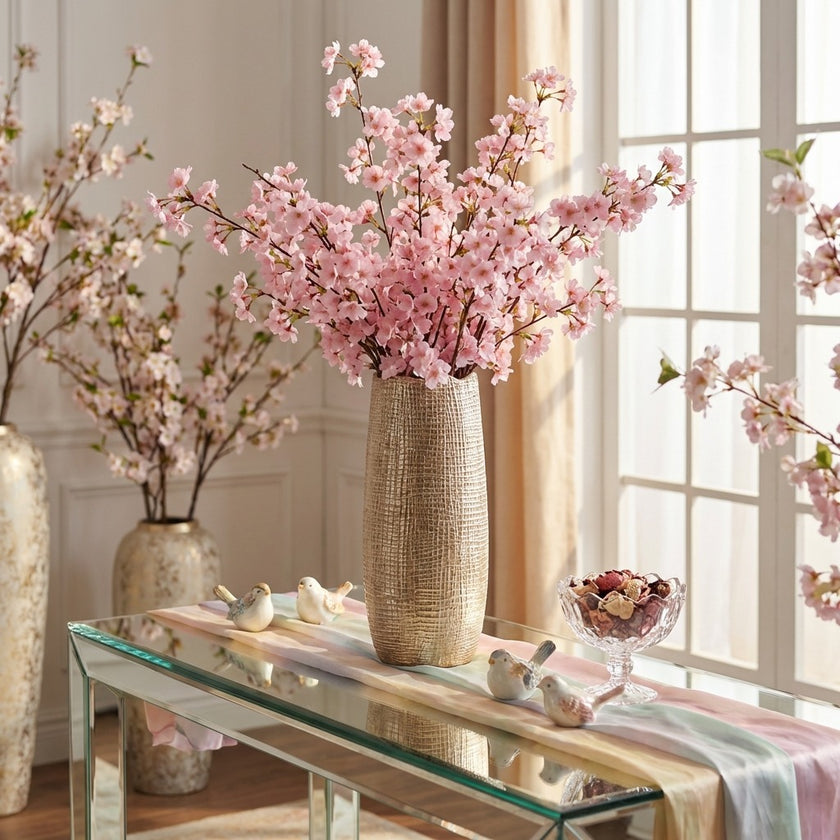 Vază ceramică aurie 33cm