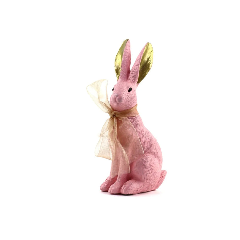 Iepuraș de Paște roz 14cm