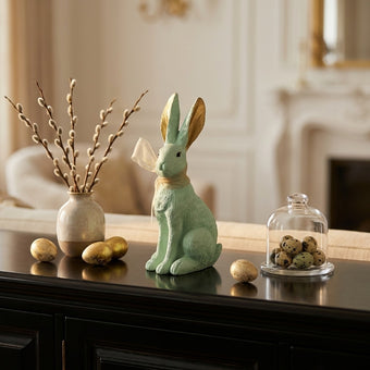 Iepuraș de Paște verde 14cm