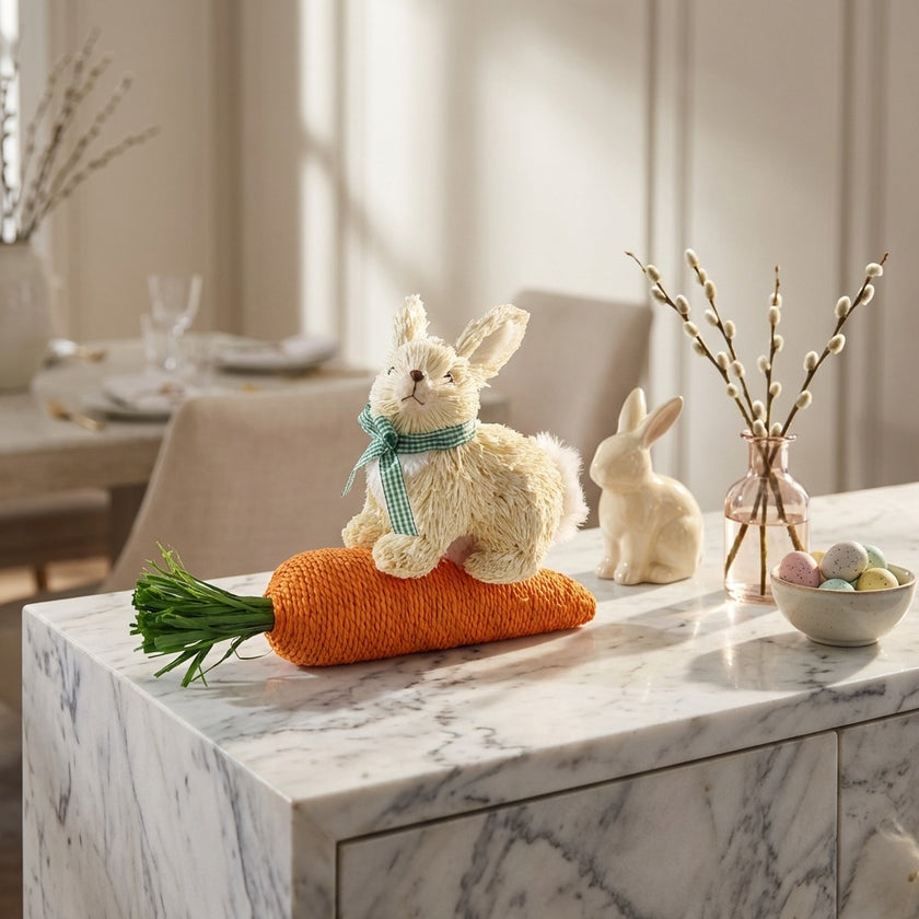 Iepuraș de Paște pe morcov gigant 42cm