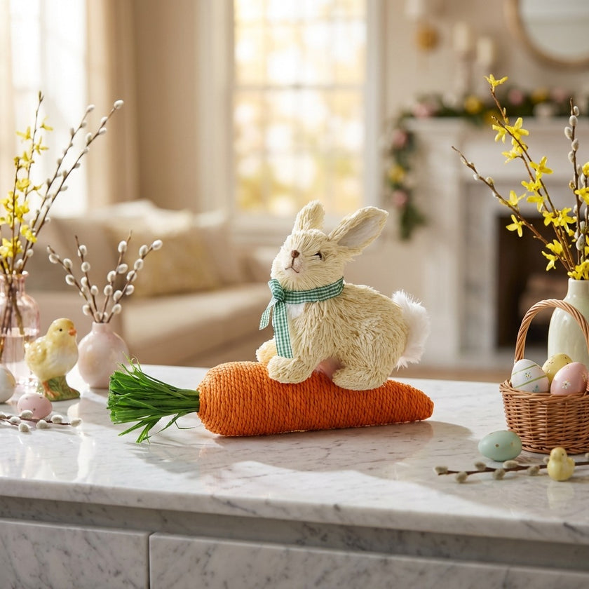 Iepuraș de Paște pe morcov gigant 42cm