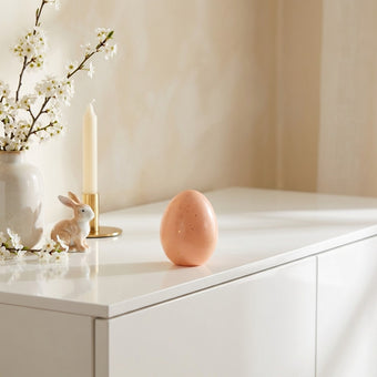 Ou decorativ de Paște roz intens 10cm