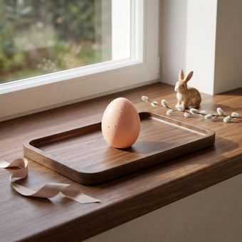 Ou decorativ de Paște roz intens 10cm