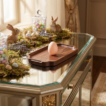 Ou decorativ de Paște roz 10cm