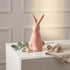 Iepuraș de Paște din ceramică roz intens 18cm
