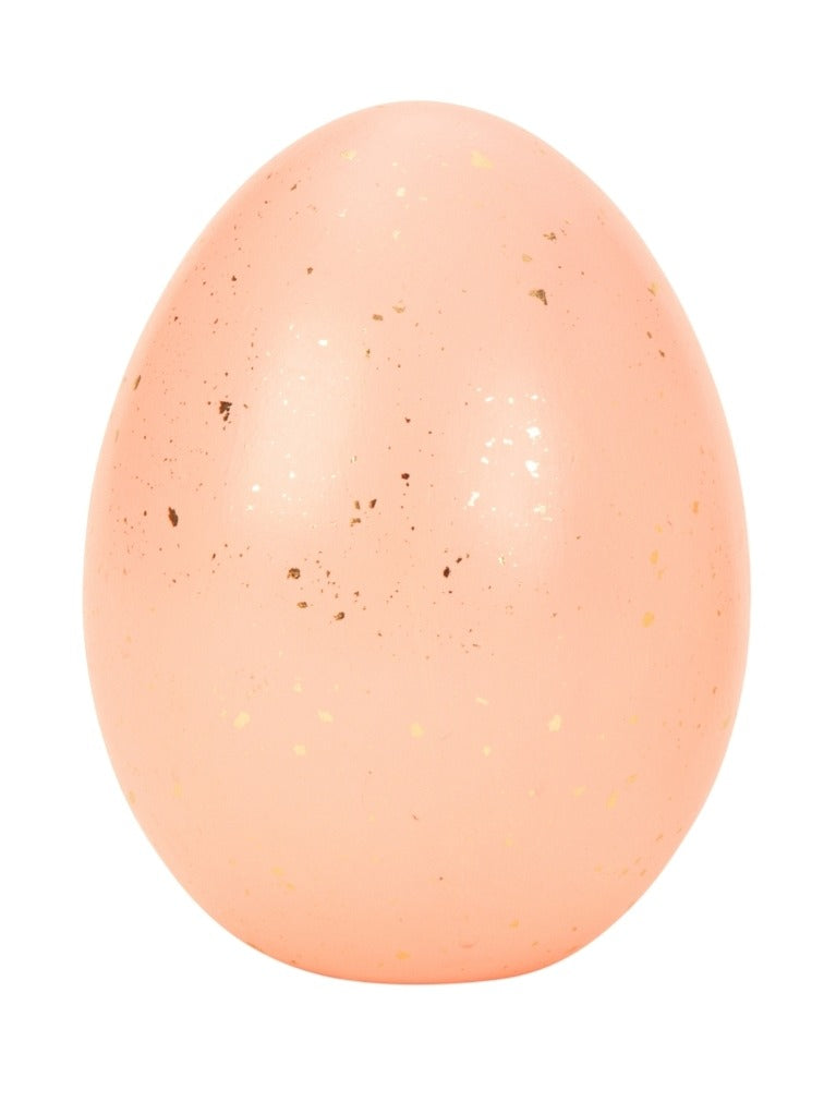 Ou decorativ de Paște roz intens 14cm