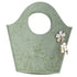 Coșuleț de Paște din pâslă verde 24cm