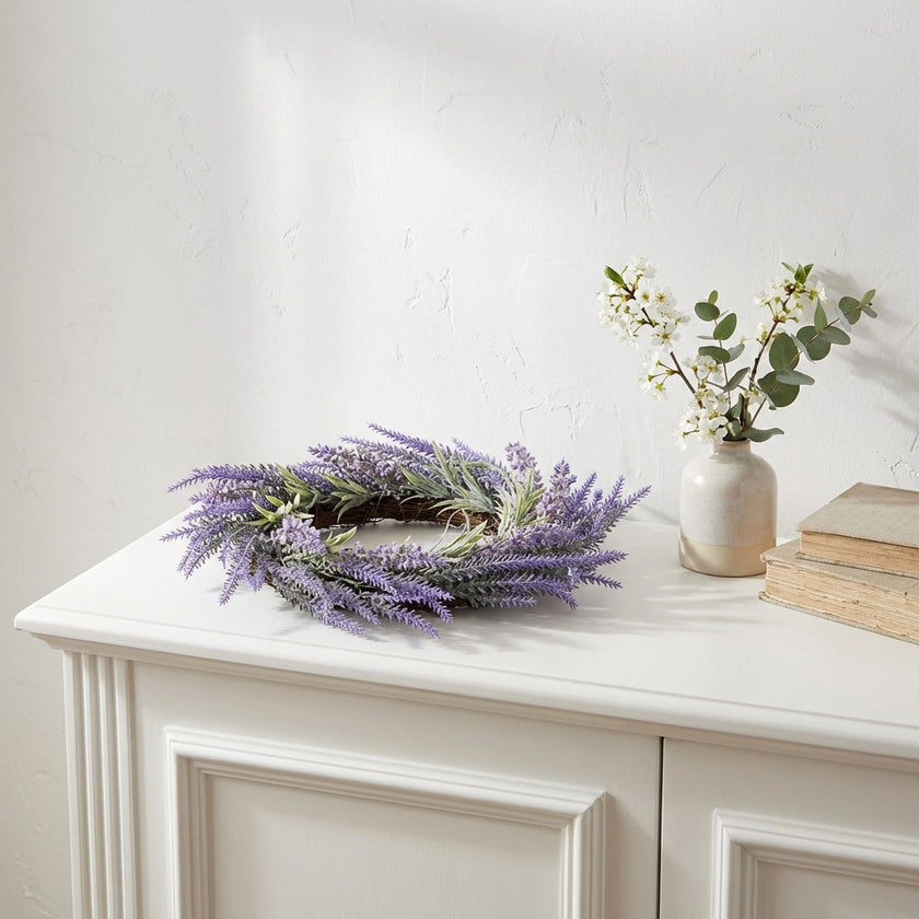 Coroniță decorativă cu lavandă 40cm