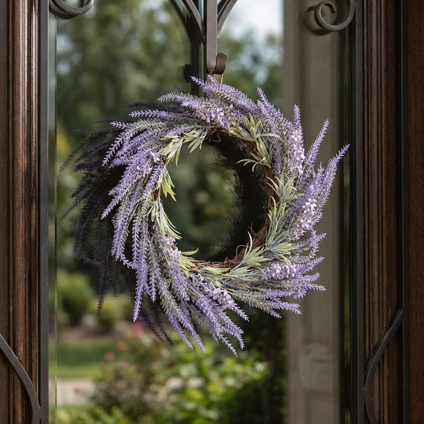 Coroniță decorativă cu lavandă 40cm