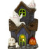 Decorațiune de Halloween în formă de casă bântuită cu fantome și lumină led