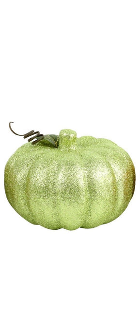 Dovleac decorativ verde cu sclipici