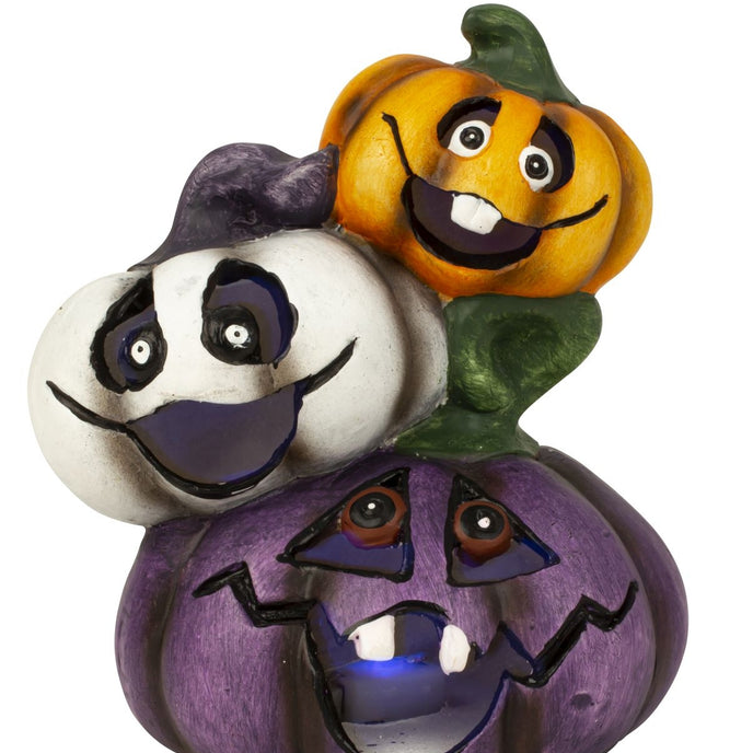 Dovleci decorativi cu led, din ceramică, colorați