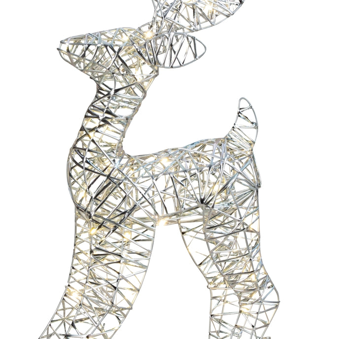 Figurină 3D în formă de ren cu lumini LED