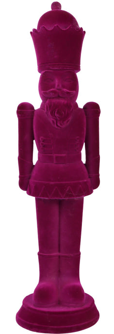 Figurină spărgător de nuci mov catifelat