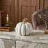 Dovleac decorativ alb ceramica 11cm