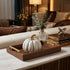 Dovleac decorativ alb ceramica 11cm