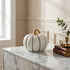 Dovleac decorativ alb ceramica 10cm