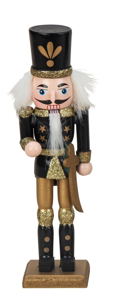 Spărgător de nuci cu sabie, negru cu auriu